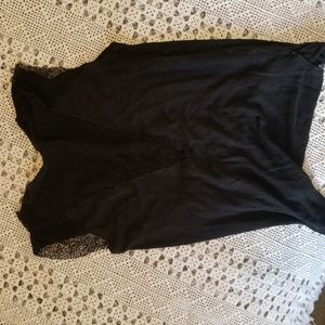 Zara black no sleeves top